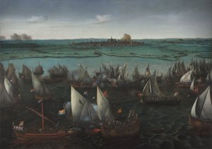 Bataille entre navires néerlandais et espagnols sur le Haarlemmermeer