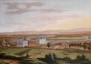 Vue de Greenwich et de la Maison de la Reine depuis le sud-est