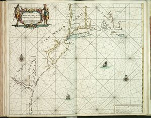 Carte de la Nouvelle-Hollande, Virginie et Nouvelle-Angleterre