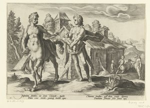 Apollon confie Asclépios à Chiron (Ovidius