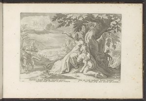 Clymène montre à Phaéthon son père, le dieu du soleil - Hendrick Goltzius (workshop of)