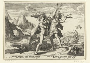 Daphné se transforme en laurier - Hendrick Goltzius (workshop of)