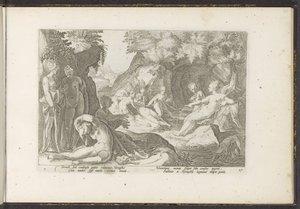 Diane découvre la grossesse de Callisto - Hendrick Goltzius (workshop of)