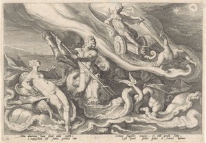 Junon se plaint à Thétis et Océanus - Hendrick Goltzius (workshop of)