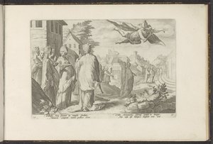 Mercure tombe amoureux de Hersé - Hendrick Goltzius (workshop of)