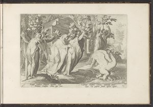 Les sœurs de Phaéthon se transforment en peupliers et son ami en cygne (Ovidius