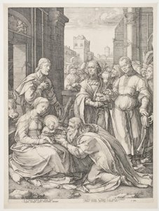 Adoration des Mages - Hendrick Goltzius