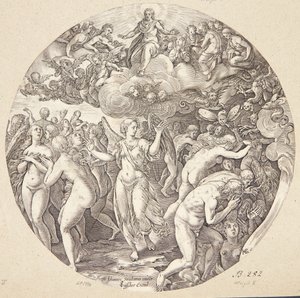 La séparation des élus et des damnés - Hendrick Goltzius