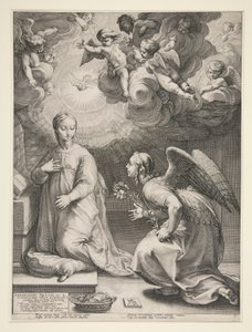 Annonciation - Hendrick Goltzius