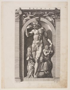 Bacchus, tiré de Huit dieux païens - Hendrick Goltzius