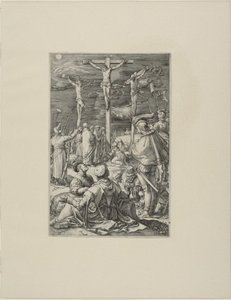 Christ sur la croix, planche dix de la Passion du Christ