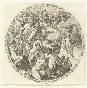 Les bénis sont reçus au ciel (Le Jugement dernier) - Hendrick Goltzius