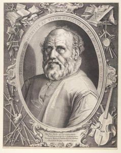 Dirck Volkertsz. Coornhert (avec cadre) - Hendrick Goltzius