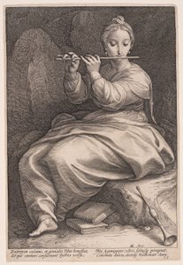 Euterpe, la muse de la musique, extrait des Neuf Muses