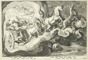 Phaéton conduit le char du soleil - Hendrick Goltzius