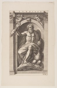 Jupiter, tiré de Huit dieux païens - Hendrick Goltzius