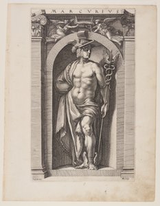 Mercurius, tiré de Huit dieux païens - Hendrick Goltzius