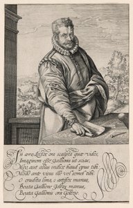 Philips Galle (1537-1612), élève de Coornhert de Haarlem, graveur et éditeur à Anvers à partir de 1570 ; Le Baptême de l