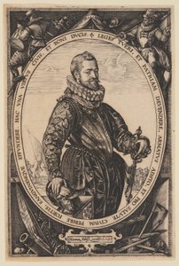 Portrait of Jacques de la Faille - Hendrick Goltzius