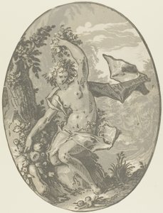 Proserpine, planche cinq de Démogorgon et les Divinités - Hendrick Goltzius
