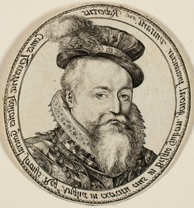 Robert Dudley, Comte de Leicester (1532-1588), noble anglais, gouverneur général des Provinces-Unies en 1585-87 - Hendrick Goltzius