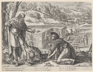 Ruth glanant dans le champ de Boaz (De geschiedenis van Ruth)