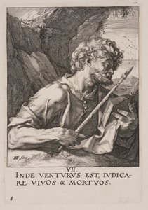 Saint Thomas, du Christ, des Apôtres et de Saint Paul avec le Credo - Hendrick Goltzius