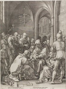 La Circoncision, planche quatre de La Naissance et la Vie Précoce du Christ - Hendrick Goltzius