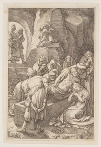 La mise au tombeau, extrait de La Passion - Hendrick Goltzius