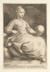 Les Neuf Muses: Erato, #7 dans une série de 9 - Hendrick Goltzius