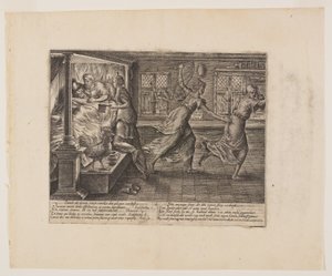 La nuit blanche du plaideur, extrait de Litis Abusus (Les abus de la loi) - Hendrick Goltzius
