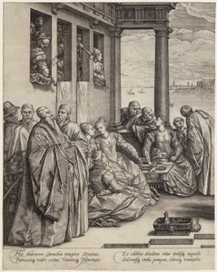 Mariage vénitien [moitié gauche de la page] - Hendrick Goltzius