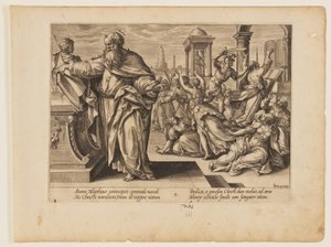 e martyre de saint Matthieu, extrait du Martyre du Christ et des Apôtres - Hendrick Goltzius