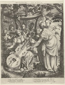 Concert des muses sur le Parnasse