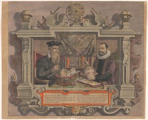 Portrait de Jodocus Hondius et Gerard Mercator