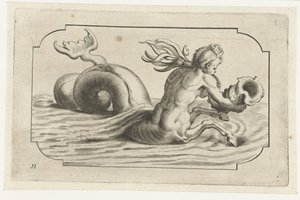 Hippocampe avec un torse masculin - Hendrick de Keyser (I)