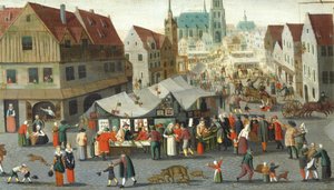 Place du marché - Hendrick van the younger Steenwijck