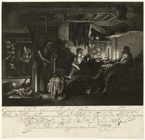Jupiter et Mercure dans la maison de Philémon et Baucis - Hendrick von Goudt