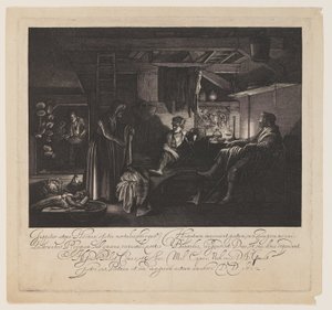 Jupiter et Mercure dans la maison de Philémon et Baucis - Hendrick von Goudt