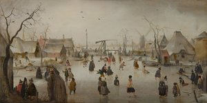 Sports de glace, vers 1610 - Hendrik Avercamp
