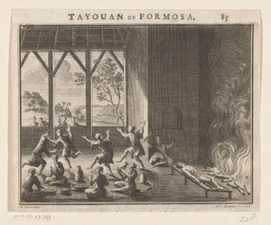 Partie du rituel funéraire des habitants de Formose - Hendrik Frans Diamaer