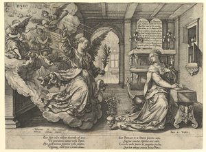 Annonciation, 1594 - Hendrik Goltzius