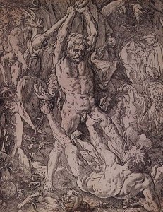 Hercule et Cacus - Hendrik Goltzius