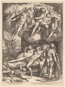 Mars et Vénus surpris par Vulcain
