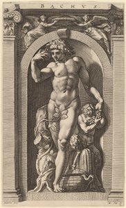 Bacchus - Hendrik Goltzius after Polidoro da Caravaggio