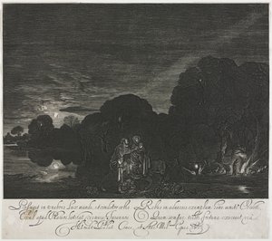 La fuite en Égypte la nuit - Hendrik Goudt