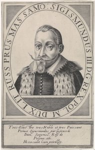 Portrait de Sigismond III Vasa, Roi de Pologne 1566-1632, 1608 - Hendrik Hondius the Elder