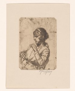 Femme dans un fauteuil