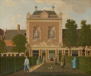 Le jardin et la remise de la maison au 524 Keizersgracht à Amsterdam