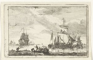 Vue de rivière avec pêcheurs